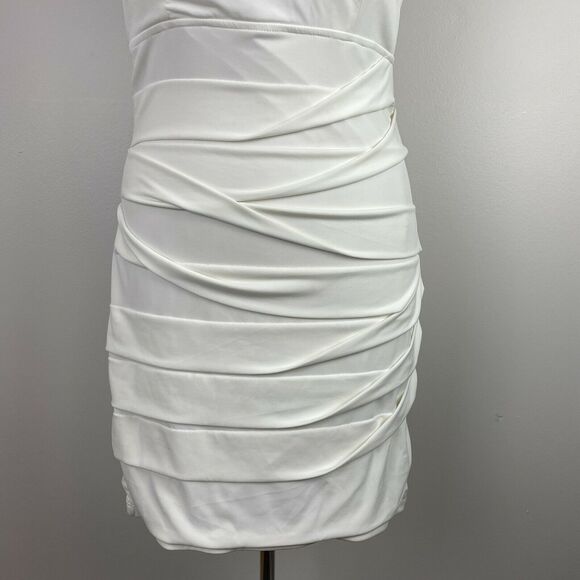 Jodi Kristopher Large White Beaded Shift Dress - Picture 5 of 13